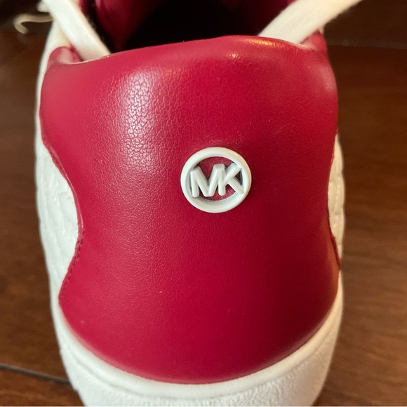 Michael Kors Colby Sneaker Size 10 Red and White - Picture 11 of 13
